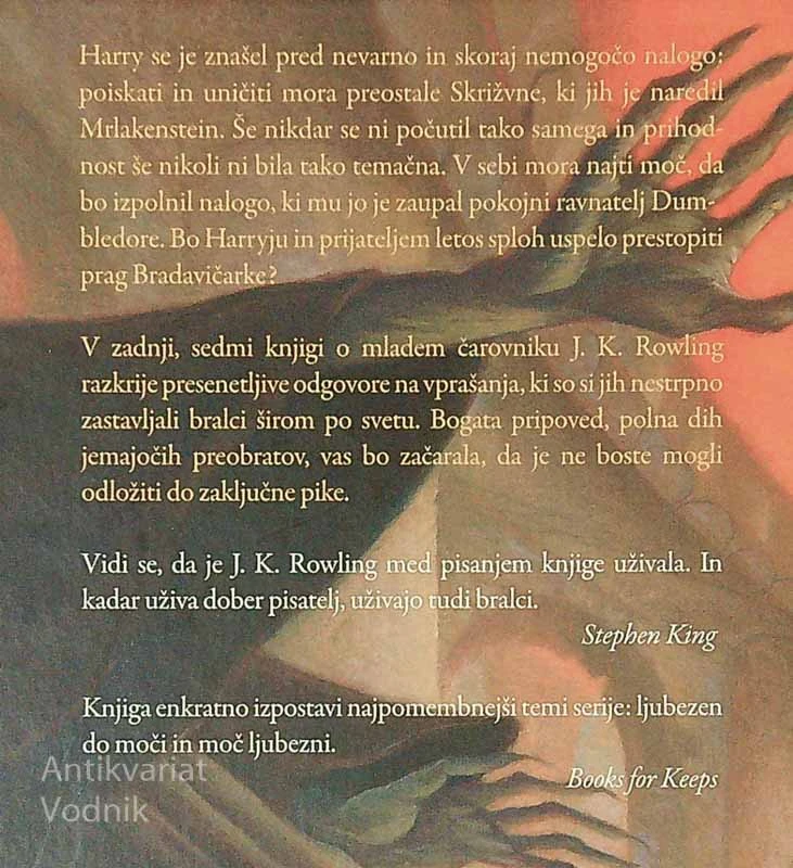 HARRY POTTER; SVETINJE SMRTI, J. K. Rowling