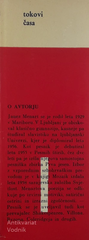 ČASOPISNI STIHI, Janez Menart