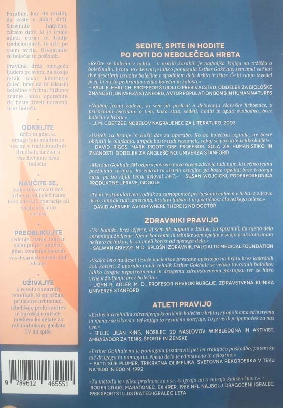 REŠITE SE BOLEČIN V HRBTU V OSMIH KORAKIH, Esther Gokhale