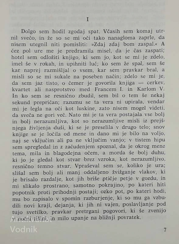 V SWANNOVEM SVETU, Marcel Proust (Iskanje izgubljenega časa)