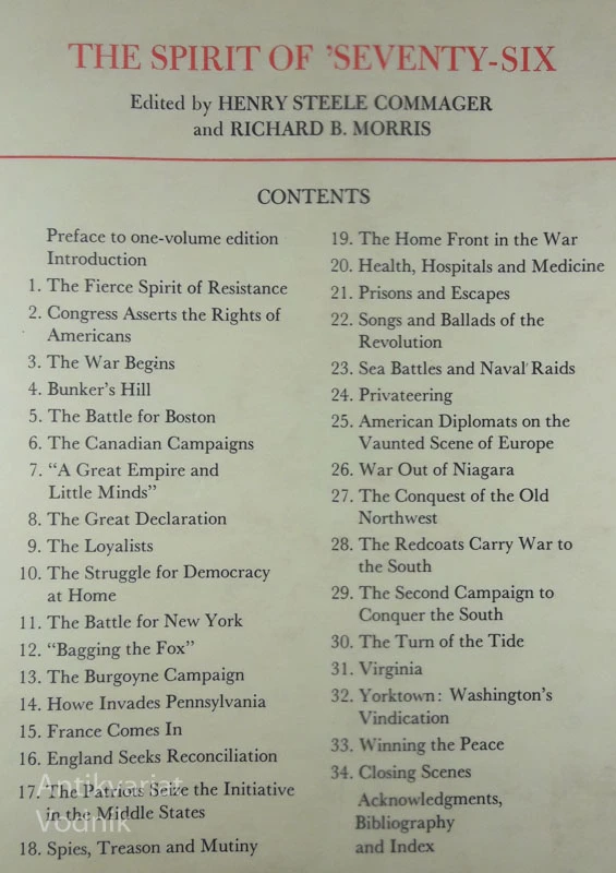 THE SPIRIT OF ‘SEVENTY-SIX: THE SPIRIT OF THE AMERICAN REVOLUTION AS TOLD BY PARTICIPANTS