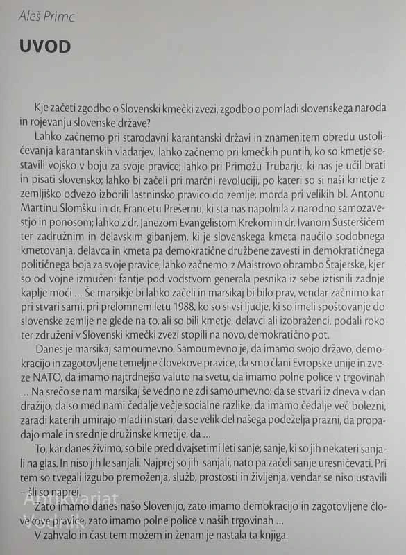SLOVENSKA KMEČKA ZVEZA OB 20. OBLETNICI