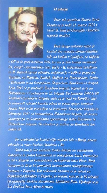 PAST NA MENINI PLANINI, Franc Sever Franta