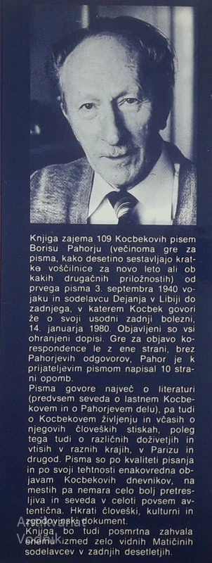 PEŠČENA URA, Edvard Kocbek