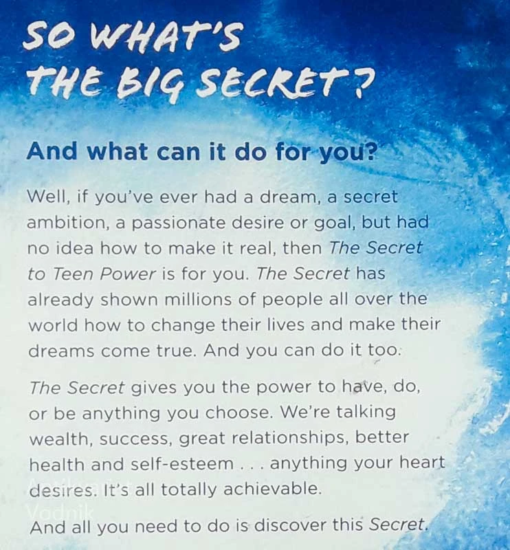 THE SECRET TO TEEN POWER, Paul Harrington