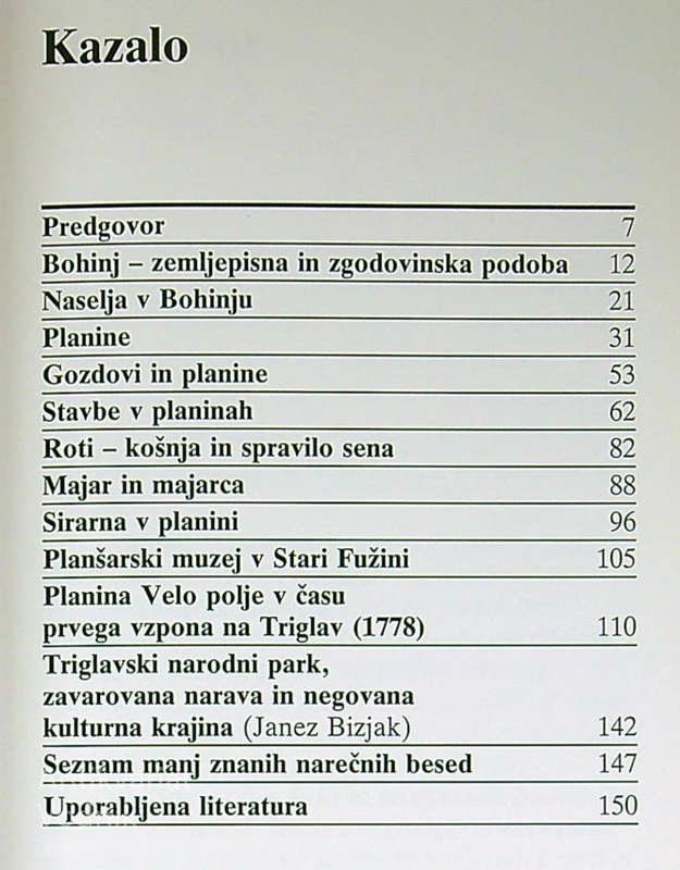 BOHINJ IN NJEGOVE PLANINE, Tone Cevc