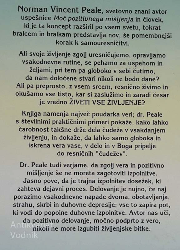 ŽIVETI VSE ŽIVLJENJE, Norman Vincent Peale
