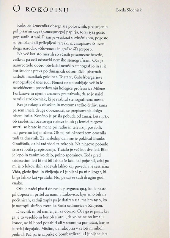FRAN MILČINSKI: DNEVNIK 1914-1920