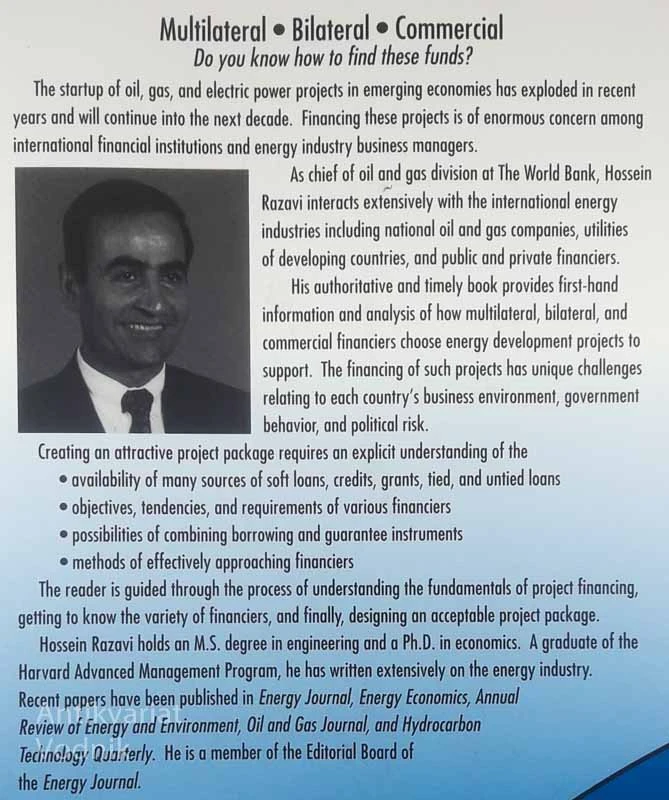 FINANCING ENERGY PROJECTS IN EMERGING ECONOMIES, Hossrin Razavi