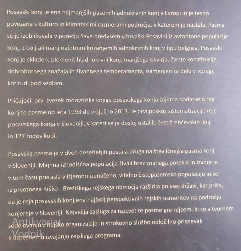 RODOVNIŠKA KNJIGA POSAVSKEGA KONJA, M. Mesarič & J. Rus
