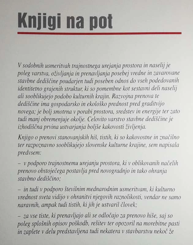OBNOVA STANOVANJSKIH STAVB NA SLOVENSKEM PODEŽELJU, Živa Deu