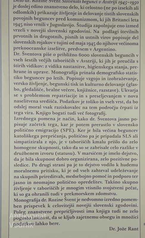 SLOVENSKI BEGUNCI V AVSTRIJI 1945-1950, Rozina Švent