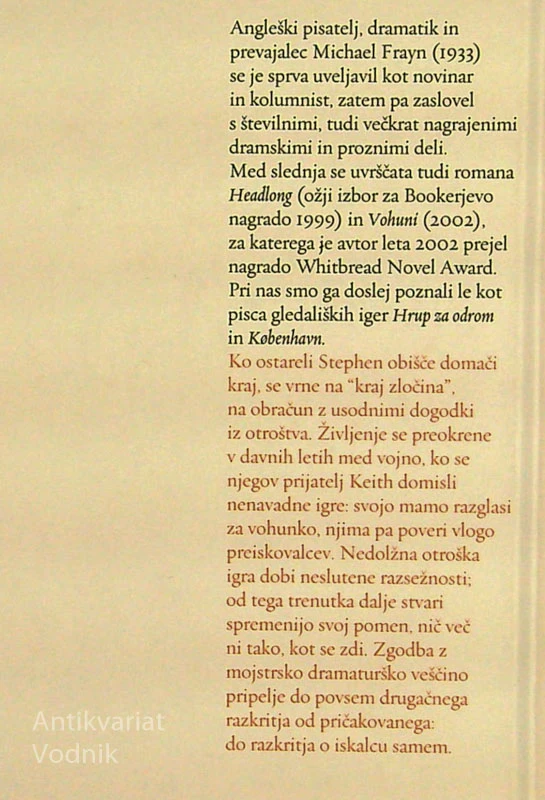 VOHUNI, Michael Frayn