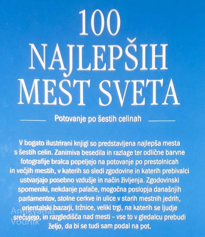 100 NAJLEPŠIH MEST SVETA: POTOVANJE PO ŠESTIH CELINAH