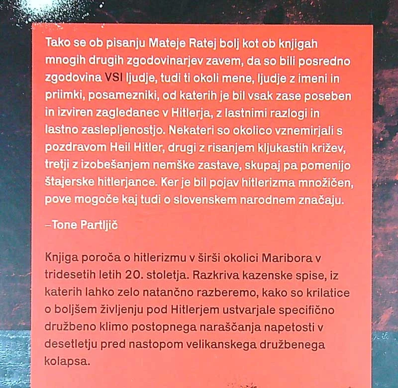 SVASTIKA NA POKOPALIŠKEM ZIDU, Mateja Ratej
