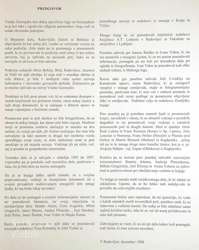 SREDNJEVEŠKE POTI IN ŽELEZARSTVO V VISOKI GORENJSKI, Tine Jarc