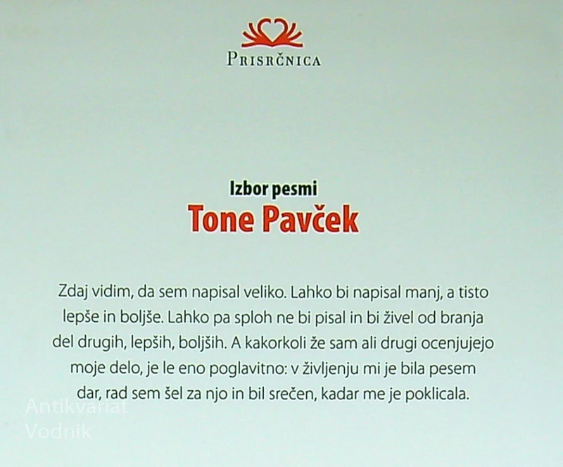 IZBOR PESMI, Tone Pavček