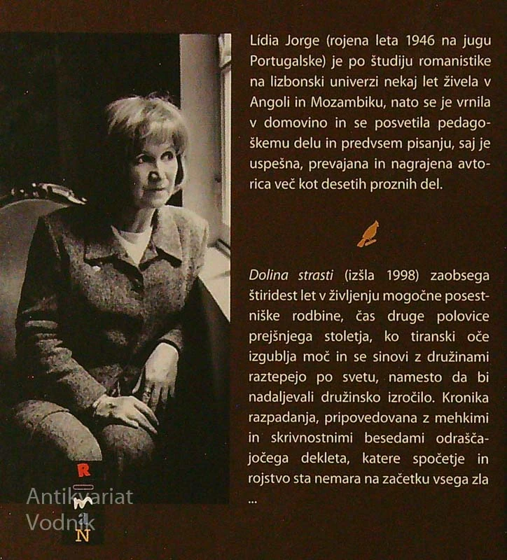 DOLINA STRASTI, Lídia Jorge