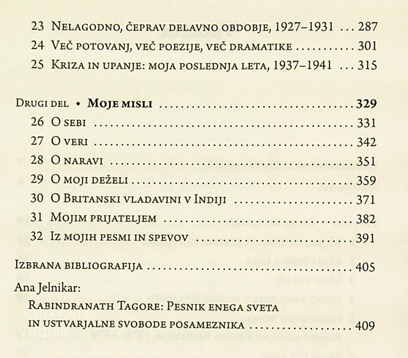 MOJE ŽIVLJENJE, O NJEM VAM PRIPOVEDUJEM, Rabindranath Tagore