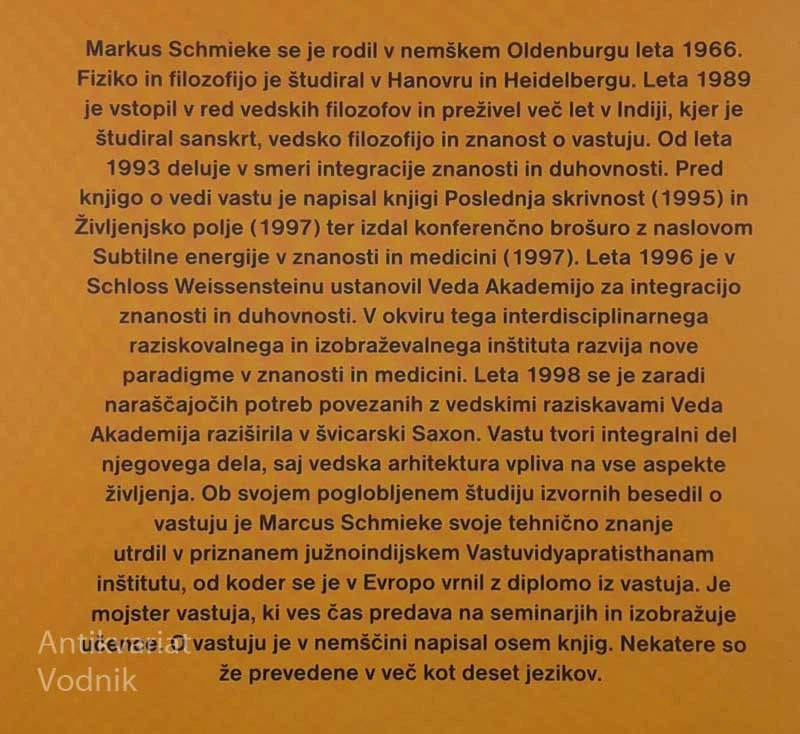 VASTU, IZVOR FENG ŠUIJA, Markus Schmieke