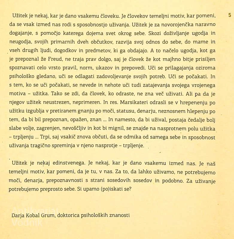 KNJIGA UŽITKOV