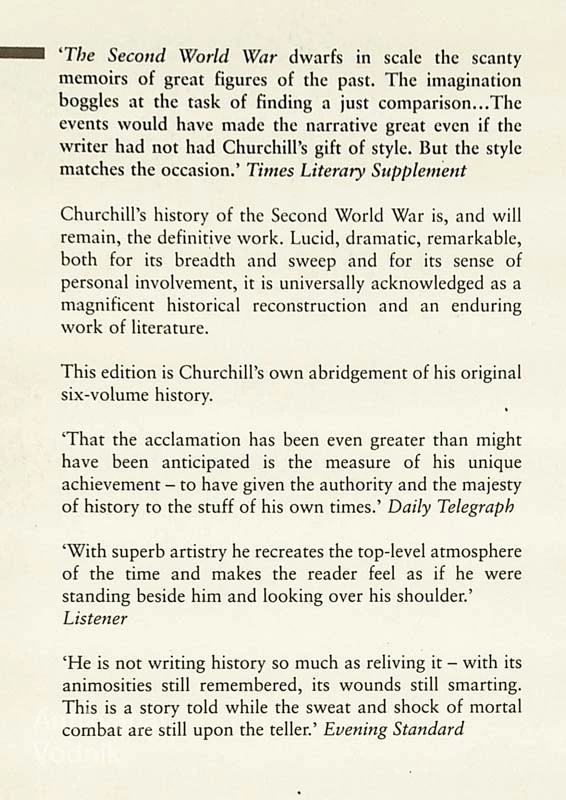 THE SECOND WORLD WAR, Winston Churchill