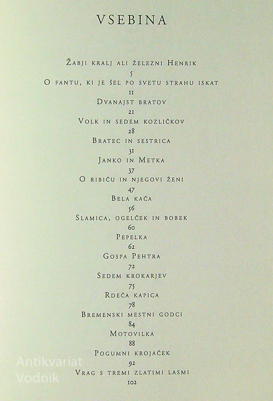 PRAVLJICE, Jacob in Wilhelm Grimm