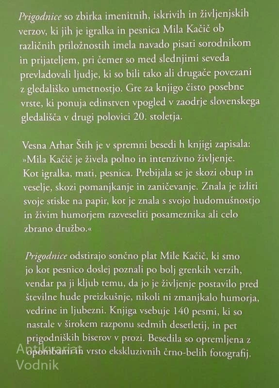 PRIGODNICE, Mila Kačič