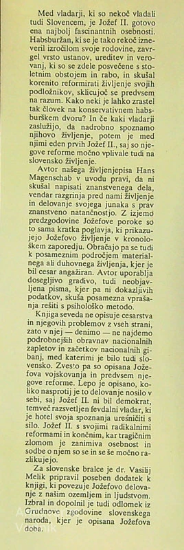 JOŽEF II., Hans Magenschab