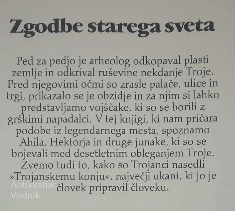 TROJA; ZGODBE STAREGA SVETA, Piero Ventura in Gian Paolo Ceserani