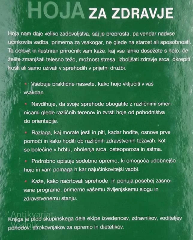 HOJA ZA ZDRAVJE – POPOLN VODNIK ZA DOBRO POČUTJE IN TELESNO PRIPRAVLJENOST