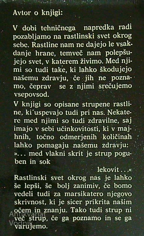STRUPENE RASTLINE, Jože Kromar