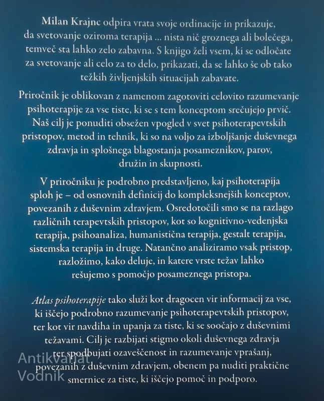 ATLAS PSIHOTERAPIJE; VSE POTI VODIJO DO NAS, ddr. Milan Krajnc