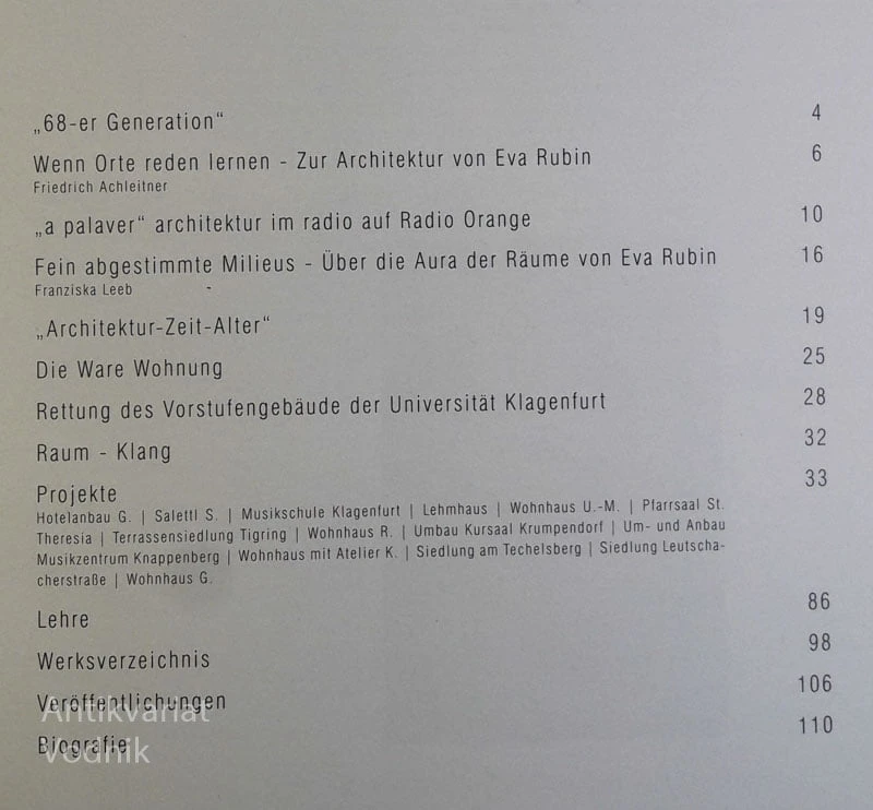 ARCHITEKTUR ANTWORTET IM WERK VON EVA RUBIN (arhitektura-urbanizem)