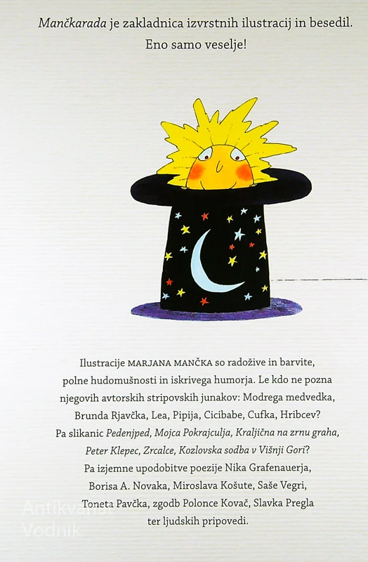 MANČKARADA; ZGODBE, PESMICE IN STRIPEKI, Marjan Manček
