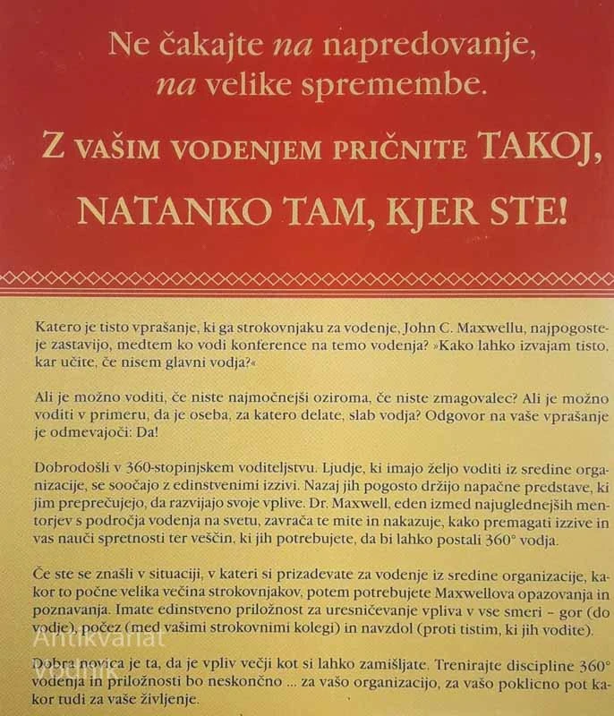 360 STOPINJ VODJA, John C. Maxwell
