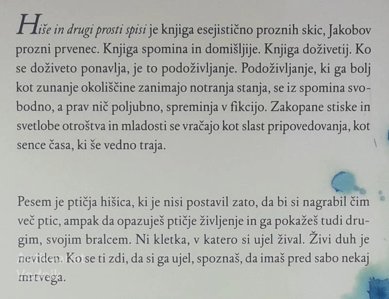 HIŠE IN DRUGI PROSTI SPISI, Jure Jakob