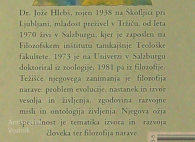 IZVOR ČLOVEKA, Jože Hlebš