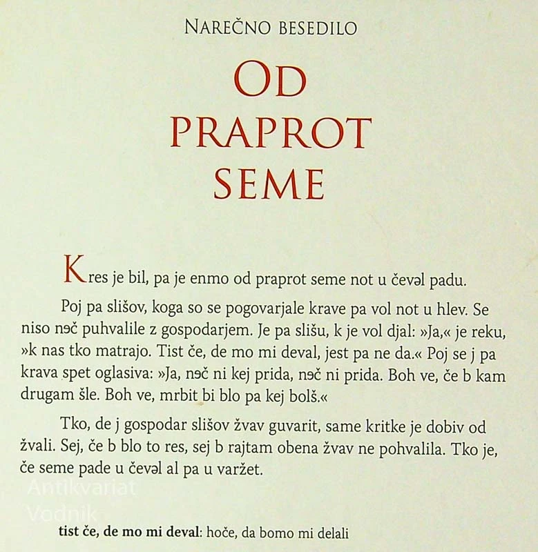 VERONIKA Z MALEGA GRADU; KAMNIŠKE PRIPOVEDKE IN PRAVLJICE