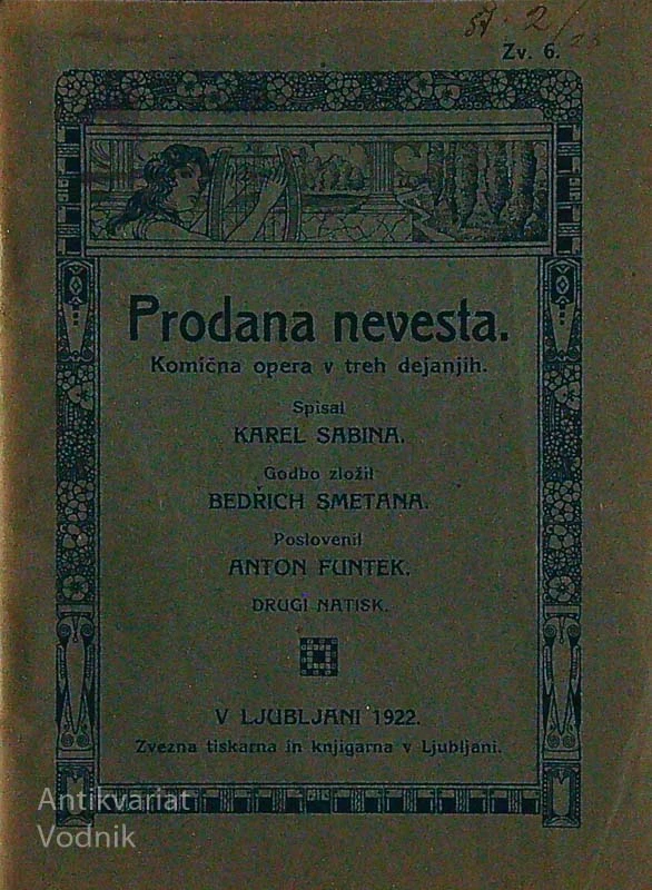PRODANA NEVESTA, Karel Sabina