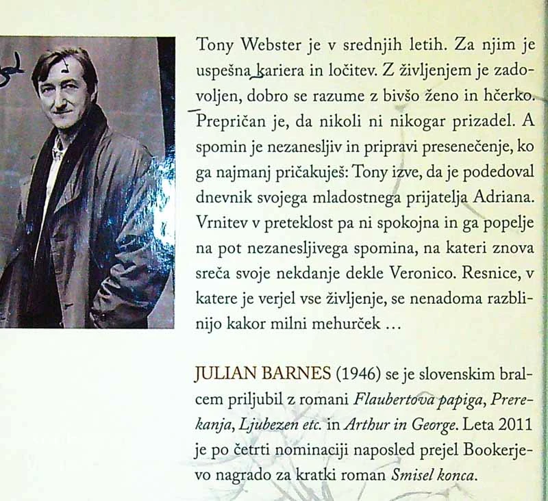 SMISEL KONCA, Julian Barnes