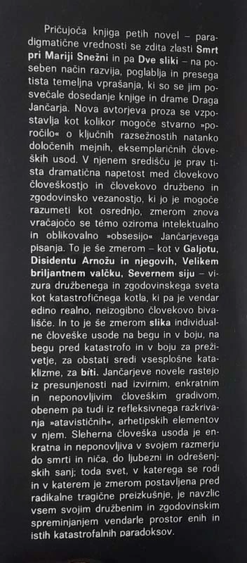 SMRT PRI MARIJI SNEŽNI, Drago Jančar