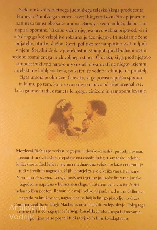 BARNEYJEVA VERZIJA, Mordecai Richler