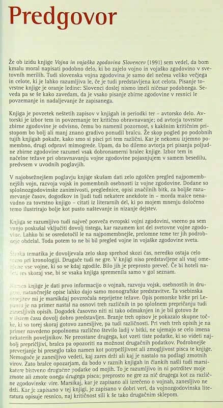 VOJNA ZGODOVINA, Janez J. Švajncer