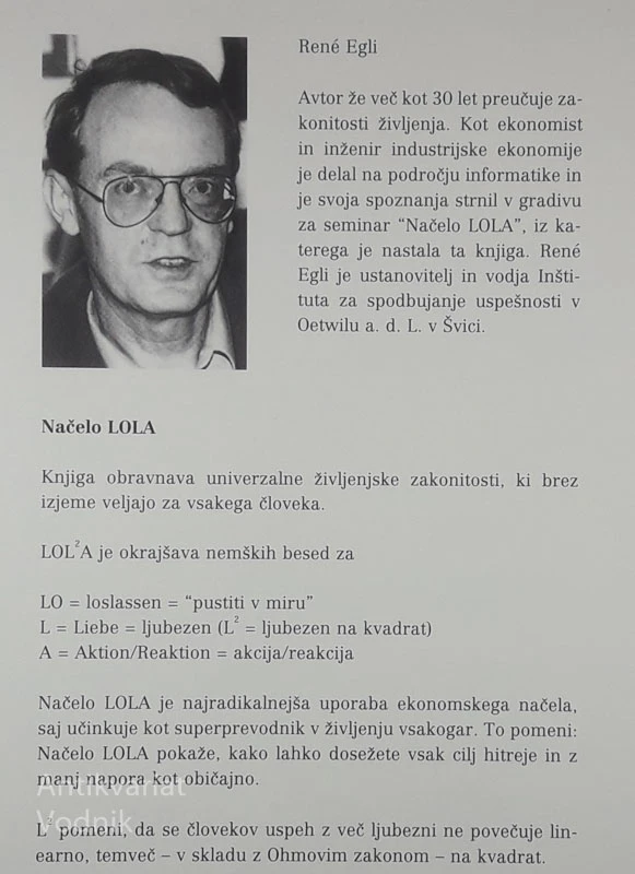 NAČELO LOLA ALI SVET JE POPOLN, Rene Egli