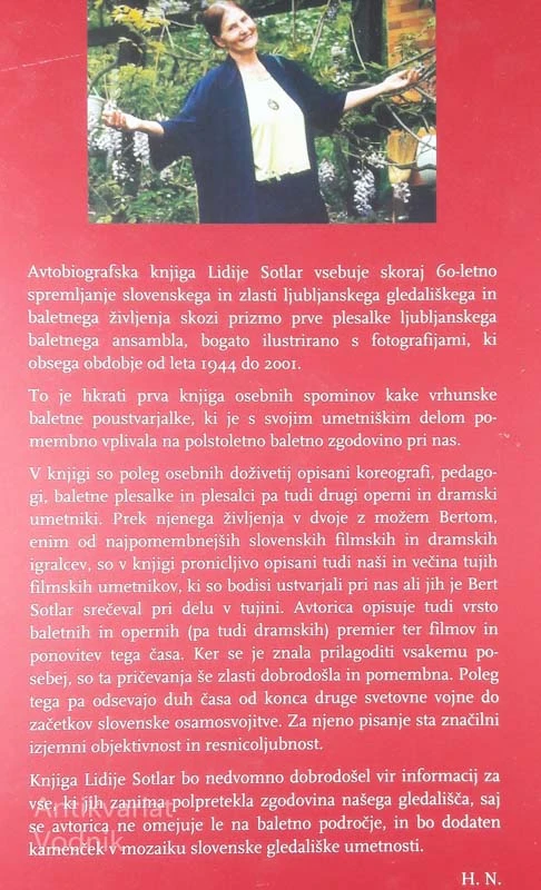 SPOMINI BALERINE, Lidija Sotlar