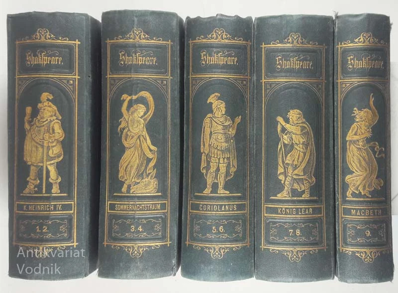 SHAKESPEARE: ZBIRKA VSEH DEL (v nemščini & gotici)