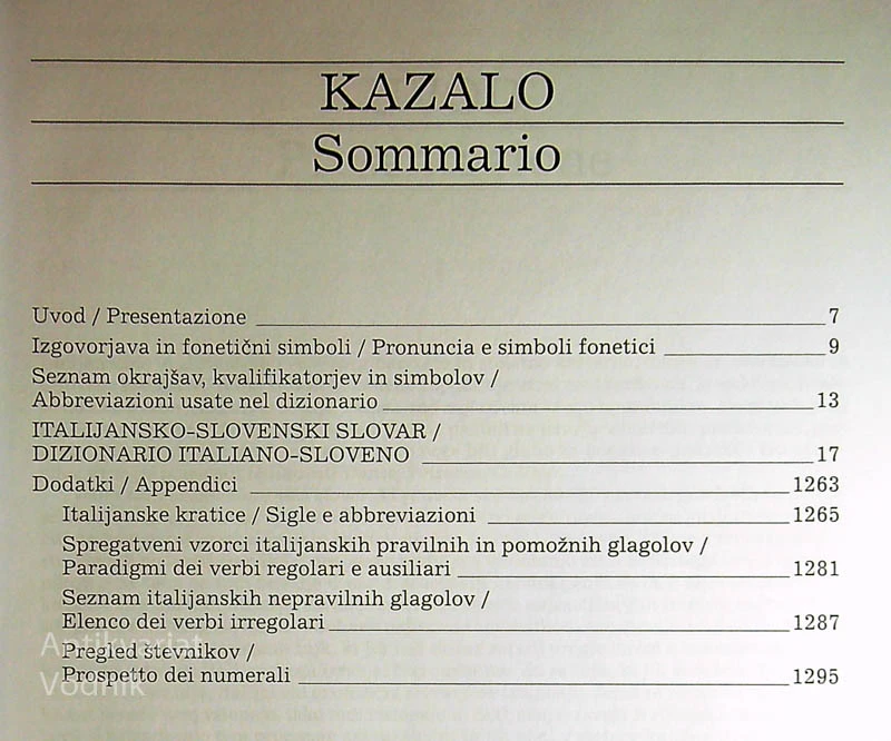 VELIKI ITALIJANSKO SLOVENSKI SLOVAR, Sergej Šlenc