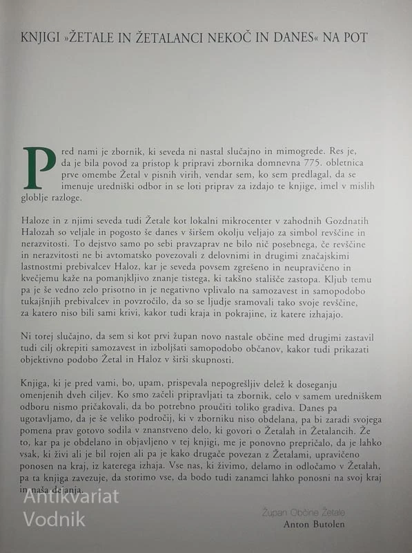 ŽETALE IN ŽETALANCI NEKOČ IN DANES