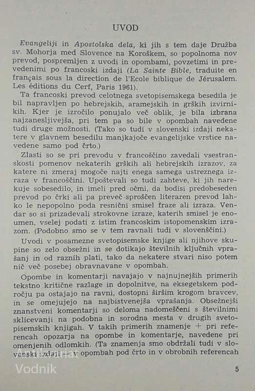 EVANGELIJI IN APOSTOLSKA DELA